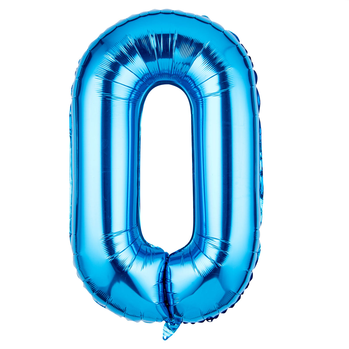 Balloon, Mylar, Balloonify 40 Inch, Number 0, Blue,1 - 1 EACH