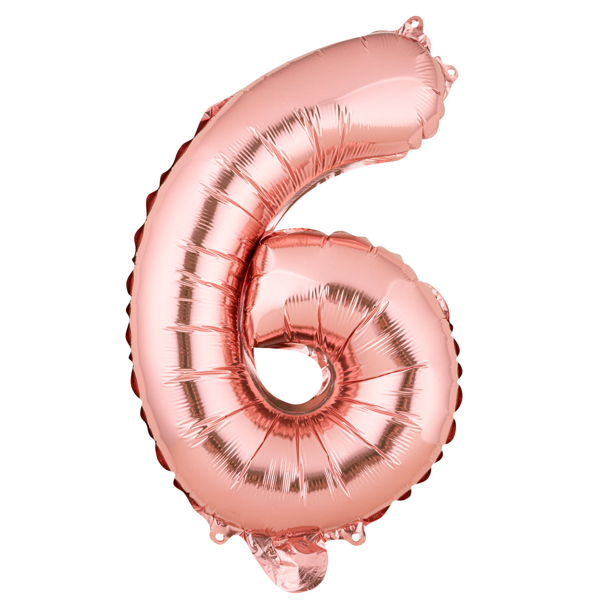 Balloon, Mylar, Balloonify 16 Inch, Number 6, Rose Gold,1 - 1 EACH