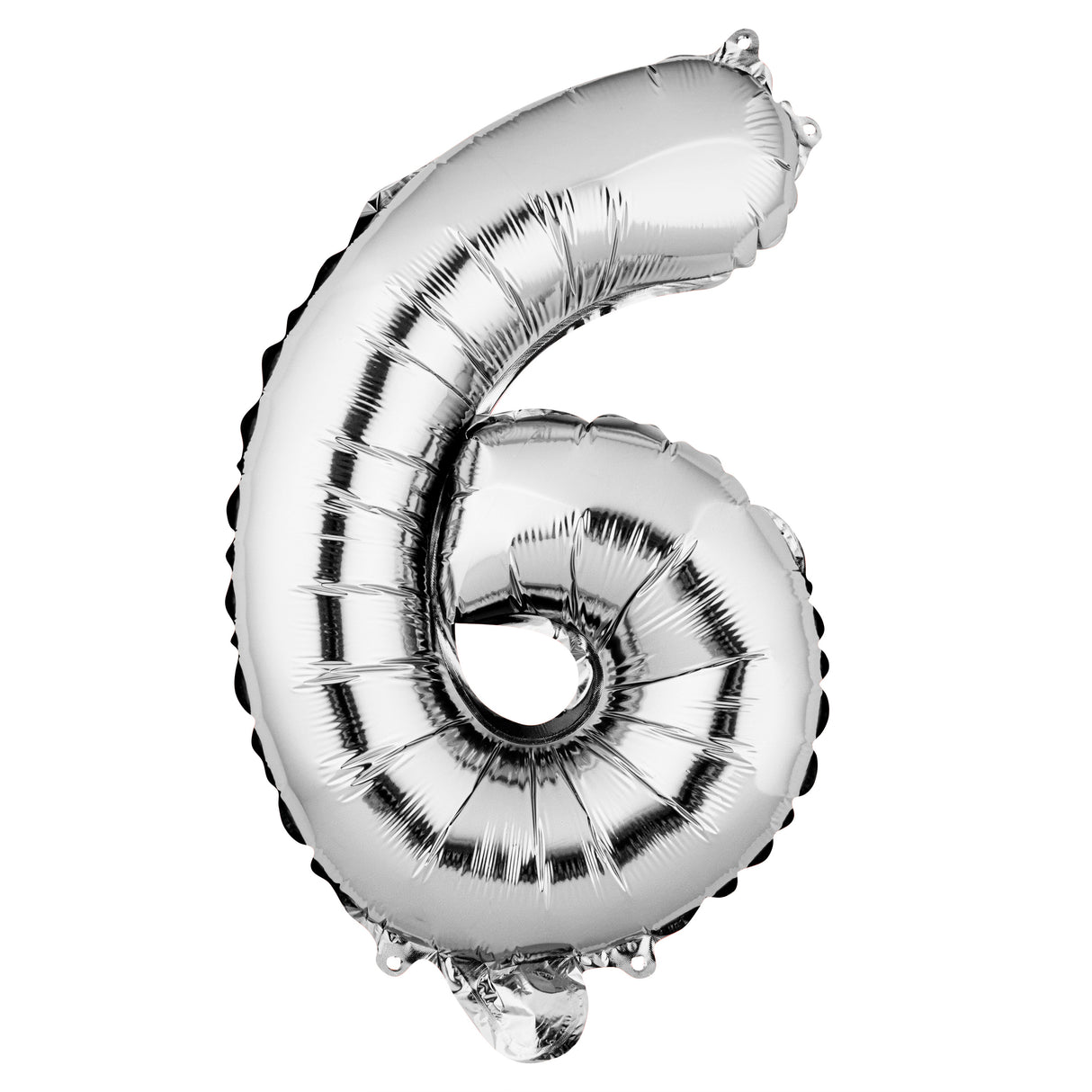 Balloon, Mylar, Balloonify 16 Inch, Number 6, Silver,1 - 1 EACH