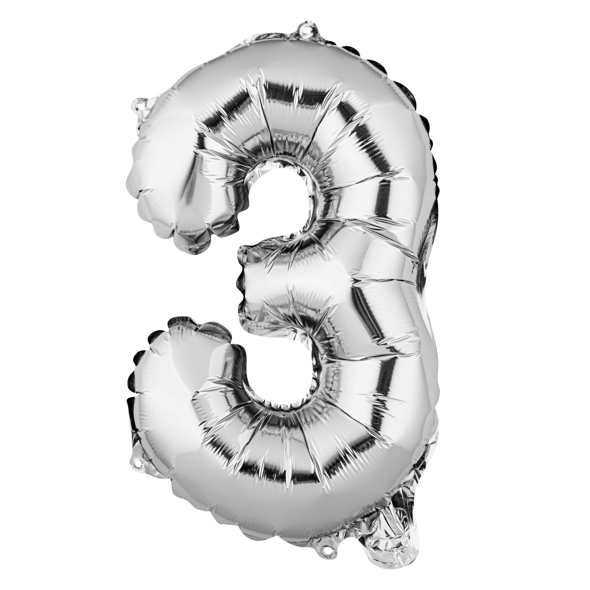 Balloon, Mylar, Balloonify 16 Inch, Number 3, Silver,1 - 1 EACH