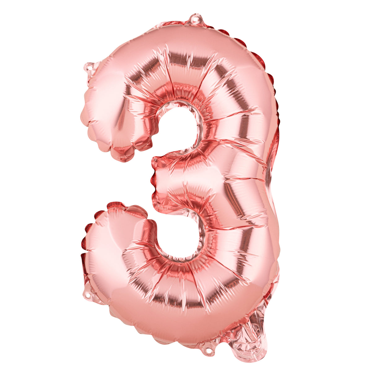 Balloon, Mylar, Balloonify 16 Inch, Number 3, Rose Gold,1 - 1 EACH
