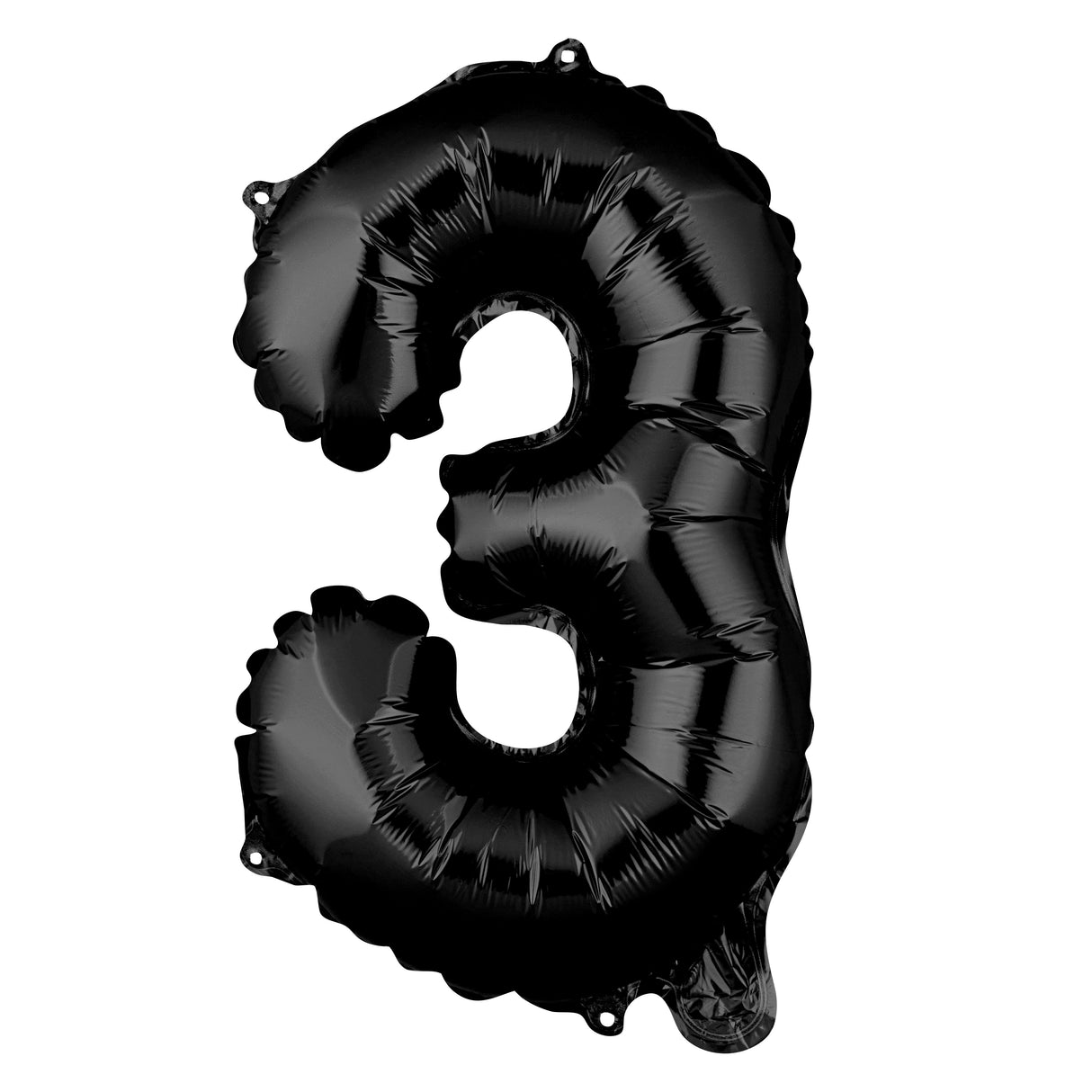 Balloon, Mylar, Balloonify 16 Inch, Number 3, Black,1 - 1 EACH