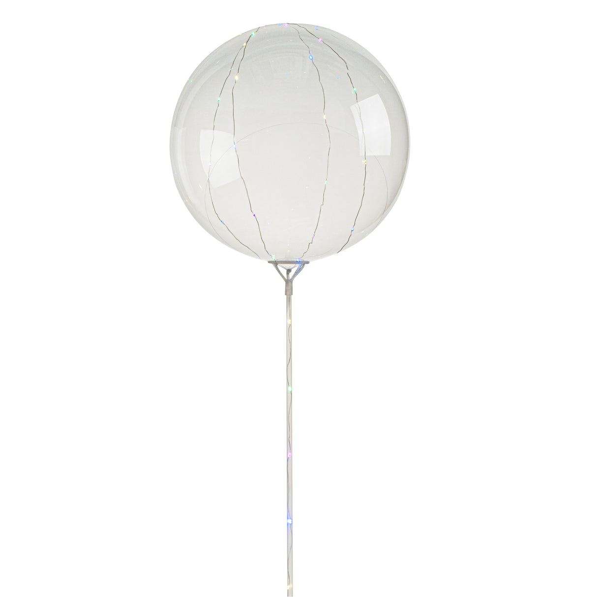 Balloons, Bobo, Balloonify 24 Inch, Clear, with Multi-Color LED String Lights,10 - 1 EACH
