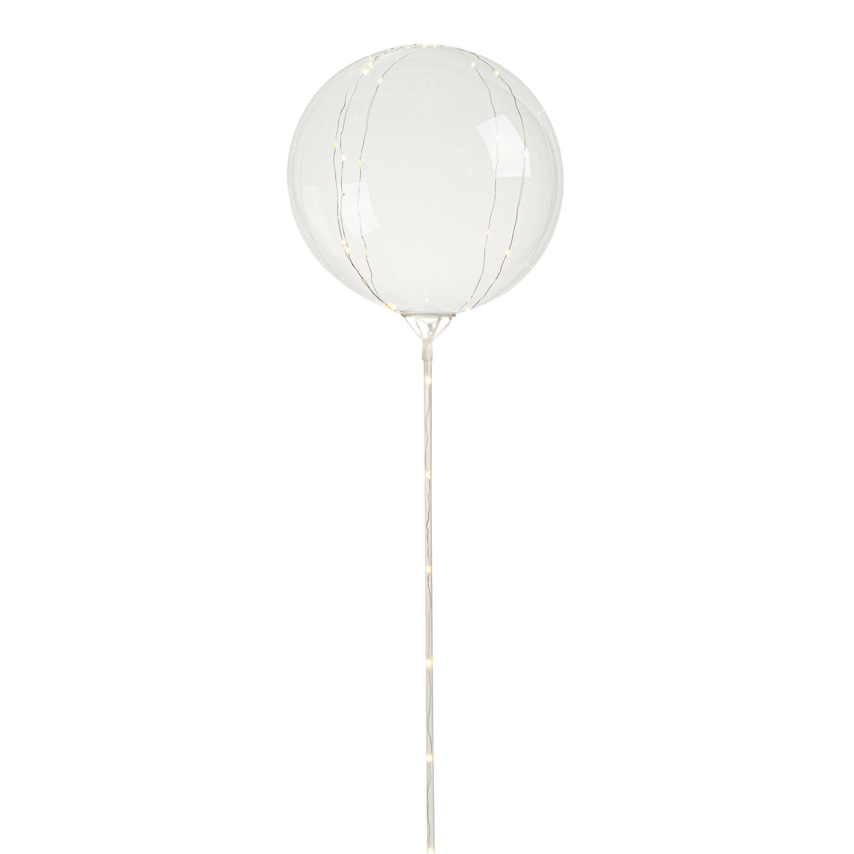 Balloons, Bobo, Balloonify 20 Inch, Clear, with Gold LED String Lights,10 - 1 EACH