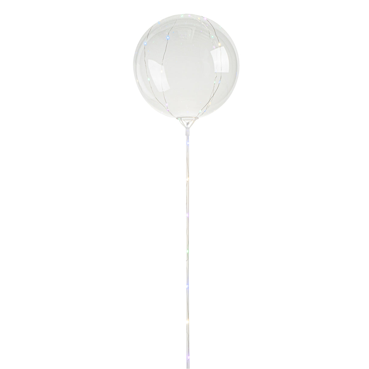 Balloons, Bobo, Balloonify 20 Inch, Clear, with Multi-Color LED String Lights &,10 - 1 EACH