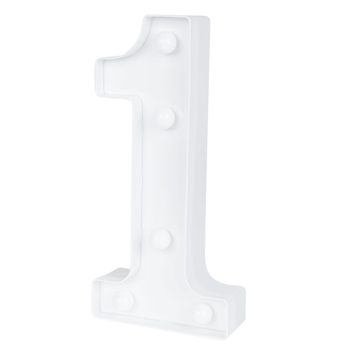 Sign, LED Marquee, 8.75 Inch, Number 1, White,1 - 1 EACH