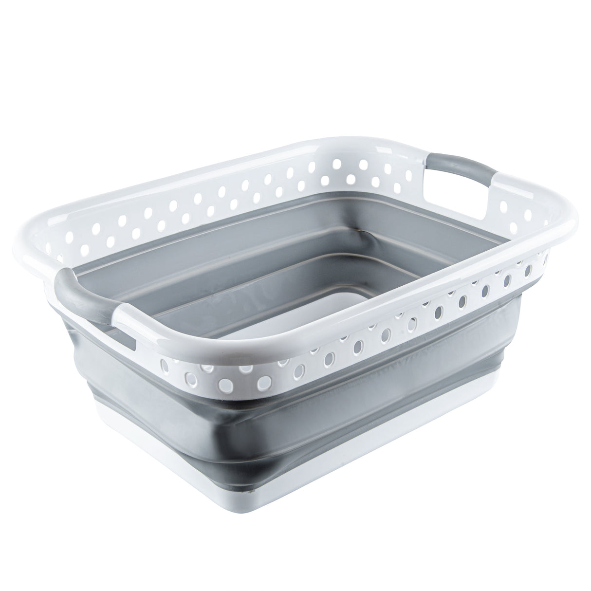 Container, Storage, RW Base, Plastic, Gray, 24 x 17.25 x 9.75 Inch, Collapsible,1 - 1 EACH