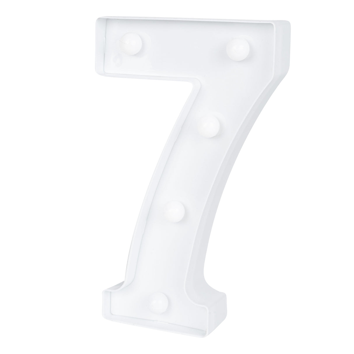 Sign, LED Marquee, 8.75 Inch, Number 7, White,1 - 1 EACH