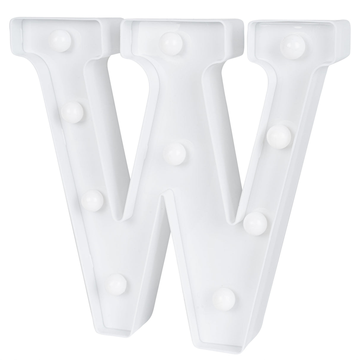 Sign, LED Marquee, 8.75 Inch, Letter W, White,1 - 1 EACH