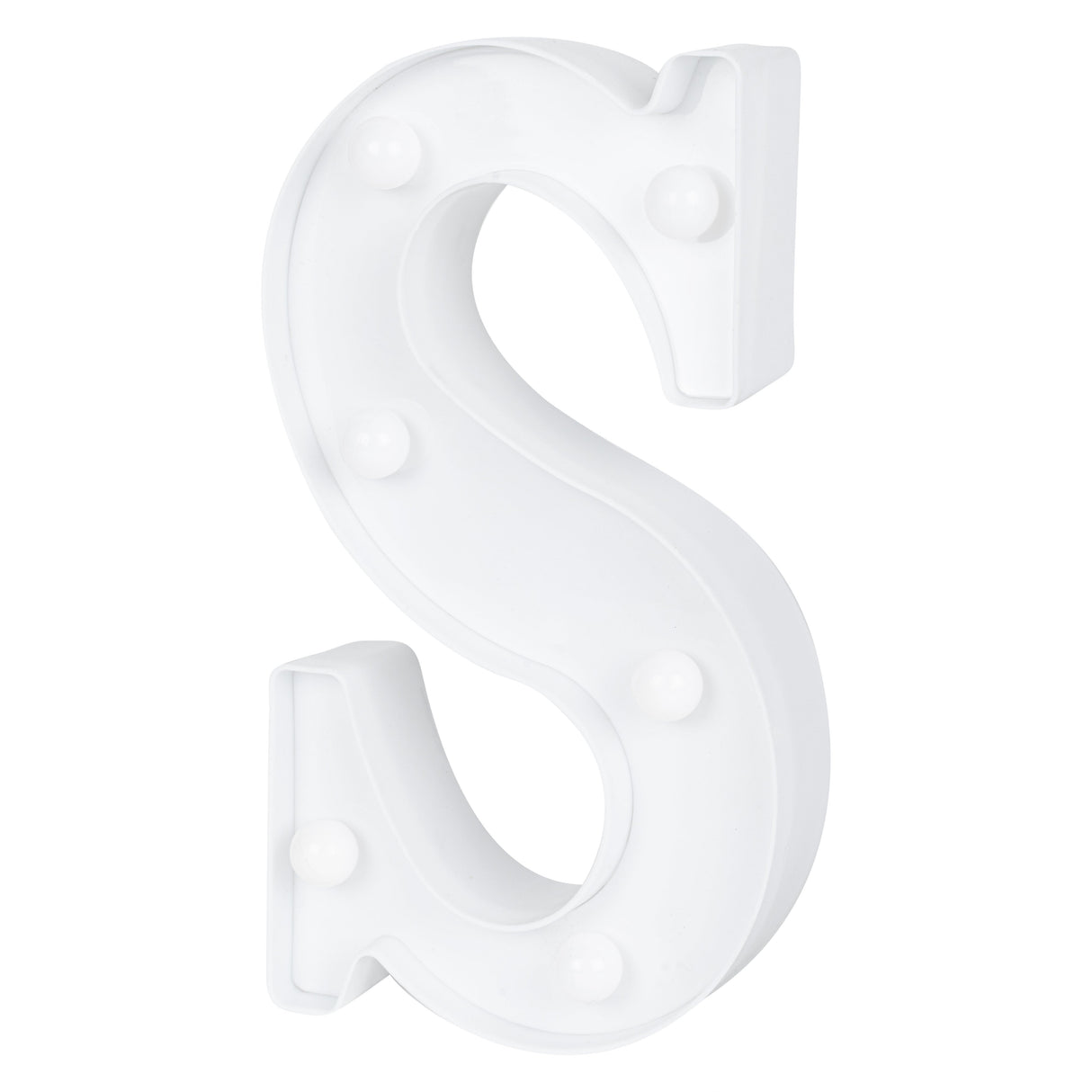 Sign, LED Marquee, 8.75 Inch, Letter S, White,1 - 1 EACH