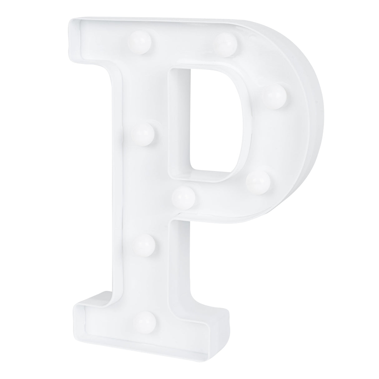 Sign, LED Marquee, 8.75 Inch, Letter P, White,1 - 1 EACH