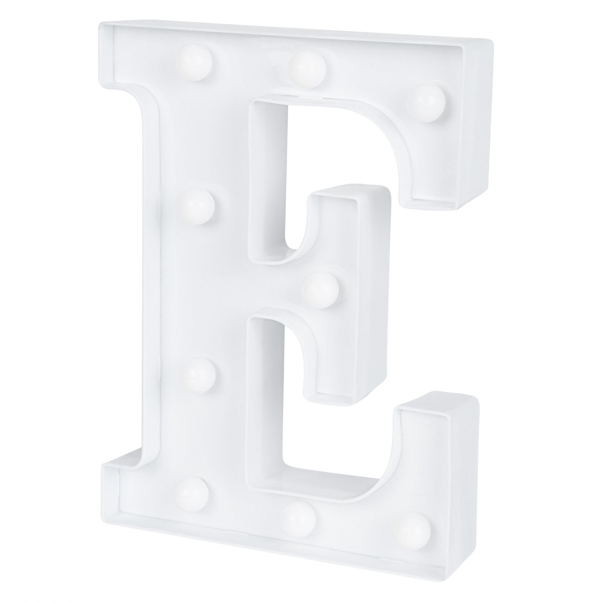 Sign, LED Marquee, 8.75 Inch, Letter E, White,1 - 1 EACH