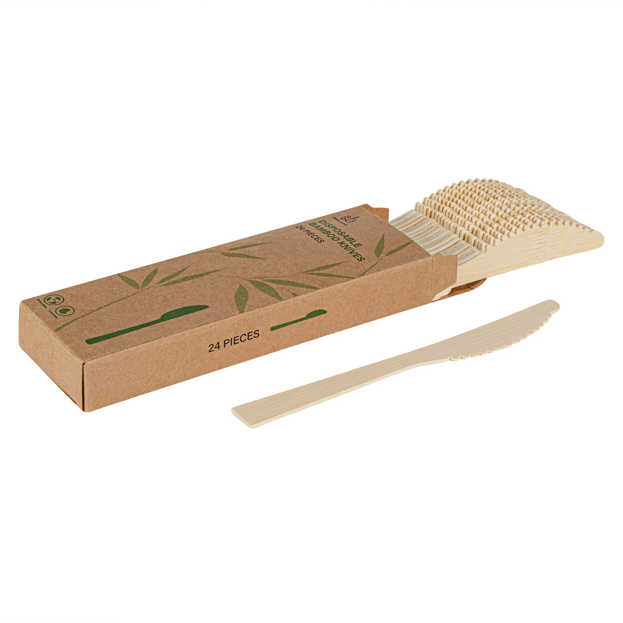 Knives, Bambuddha, Bamboo, Natural, 7 x 0.75 Inch, Retail,24 - 1 EACH