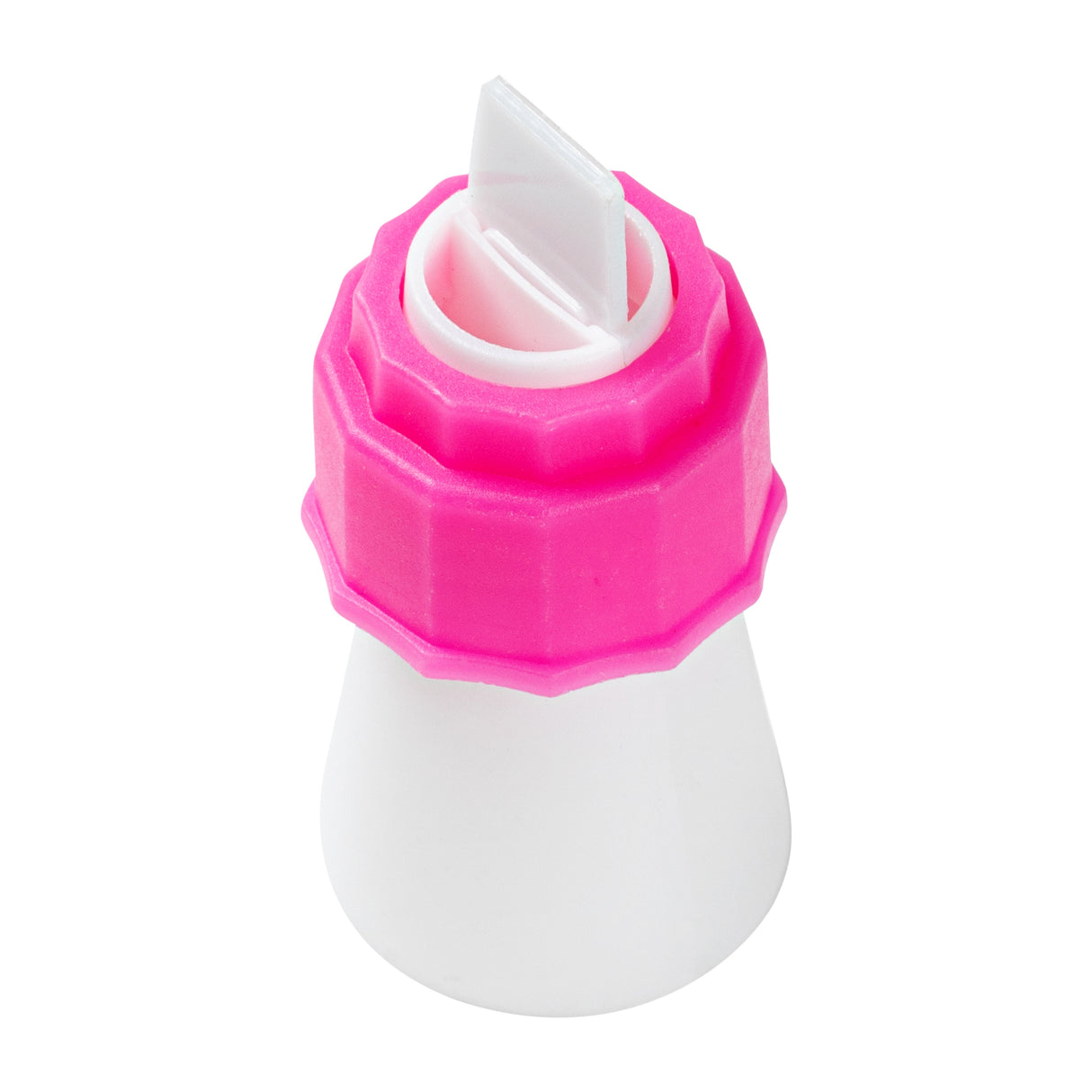 Piping Tip Coupler, Dual Color, Plastic, Pink & White,1 - 1 EACH