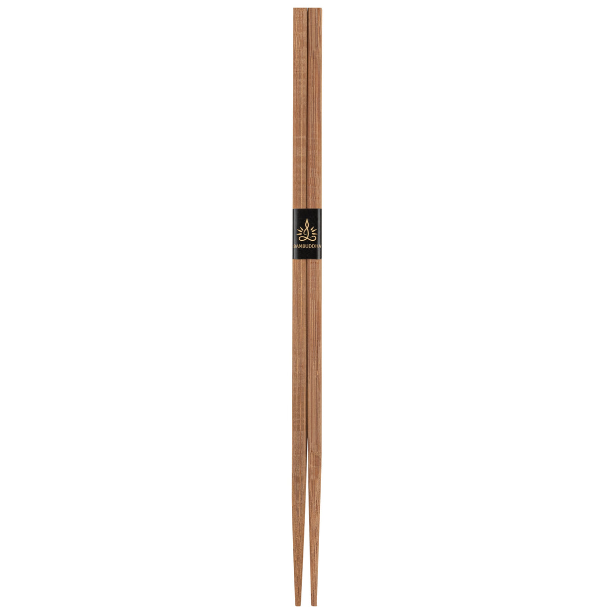 Chopsticks, Bambuddha Modern, Bamboo, Brown, 9.5 Inch, with Paper Band,100 - 1 EACH