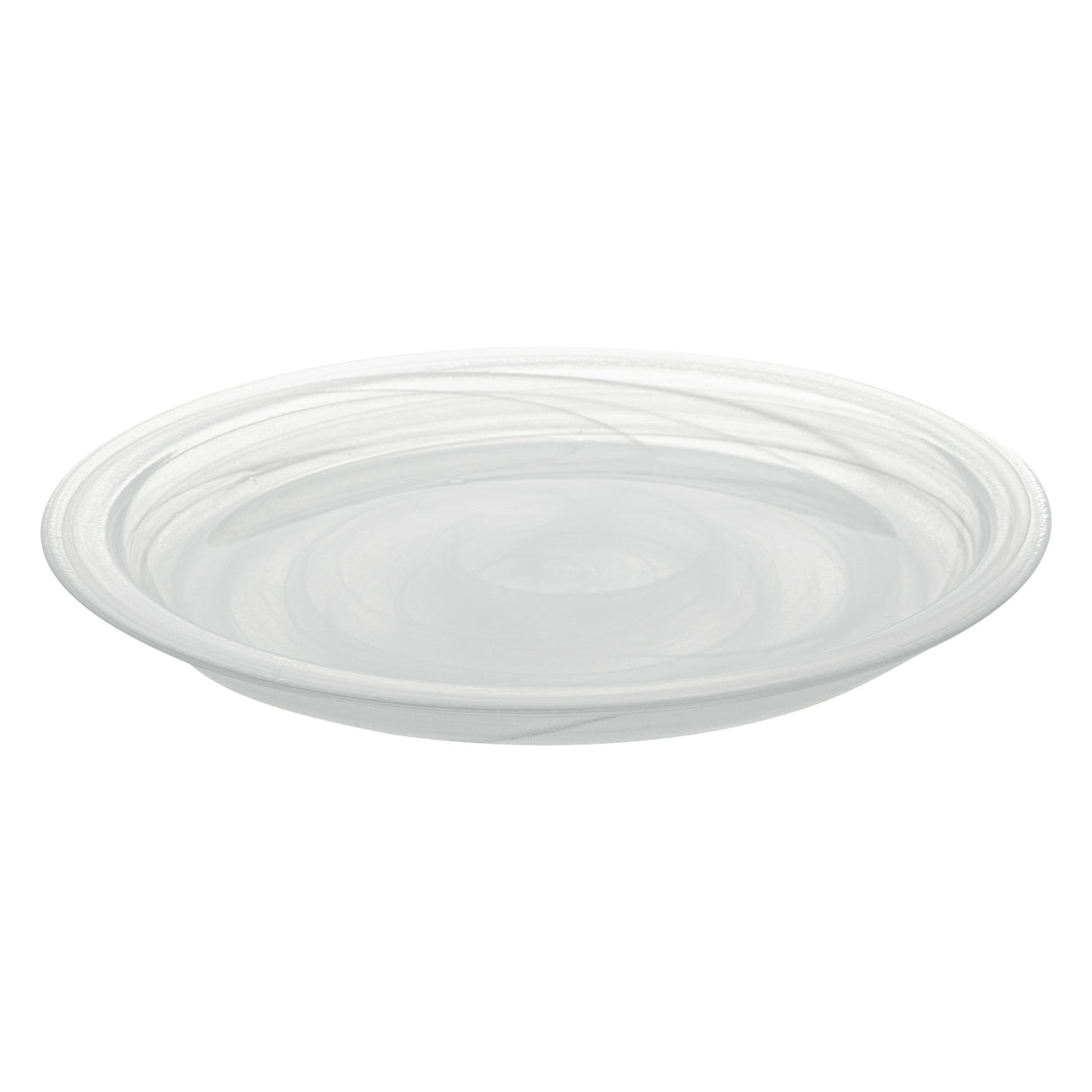 Plate, Vetri 8.25 x 8.25 x 0.75 Inch, Glass Solar, White, Round,1 - 1 EACH