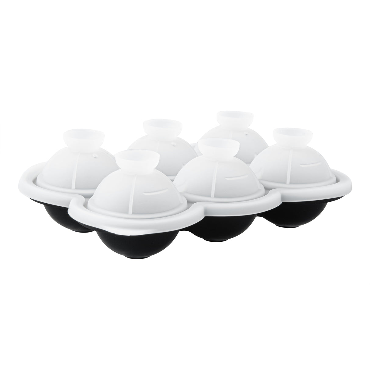 Mold, Ice, 6 Compartment, Sphere, Black, Silicone,1 - 1 EACH