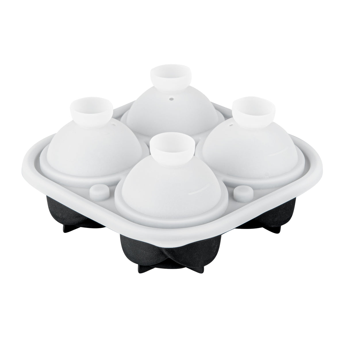 Mold, Ice, 4 Compartment, Rose, Black, Silicone,1 - 1 EACH