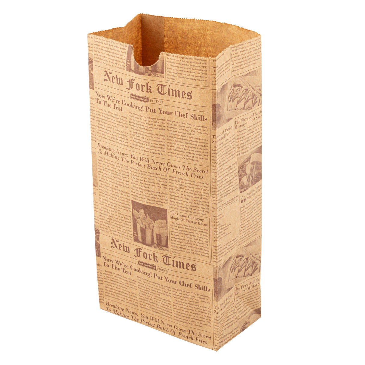 Bags, Bag Tek 2 Pound, Paper, Kraft Newsprint, 4.25 x 2.25 x 8.75 Inch,100 - 1 EACH