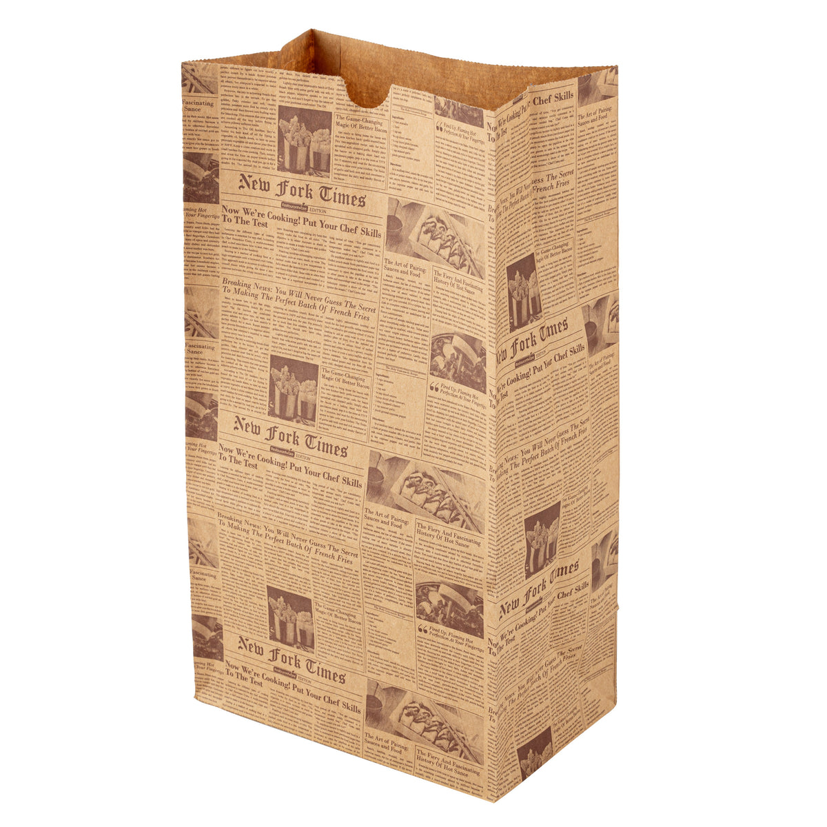 Bags, Bag Tek 12 Pound, Paper, Kraft Newsprint, 7 x 4.25 x 12.5 Inch, 1 Each,100 - 1 COUNT