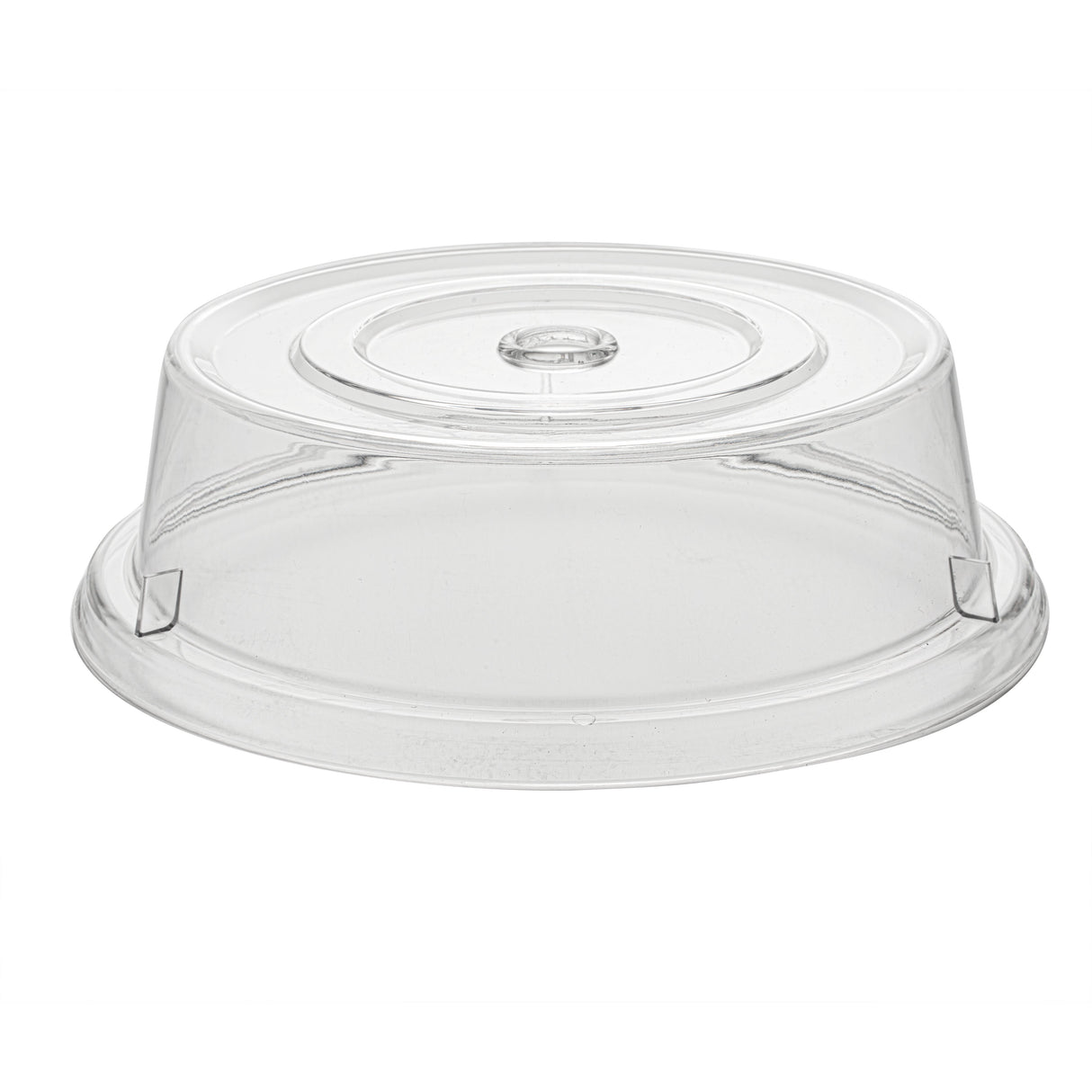 Lids, Dome Plate, 9.5 Inch, Clear, Polycarbonate,10 - 1 EACH