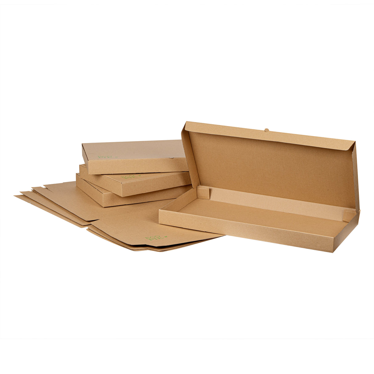 Boxes, Flatbread, 24 x 8 x 2 Inch, Paper, Kraft, Corrugated,50 - 1 EACH