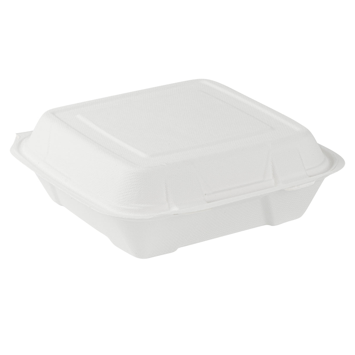 Containers, Pulp Safe 32 Ounce, Sugarcane & Bagasse, White, 9.25 x 9.25 x 3.25 Inch, Clamshell,100 - 1 EACH