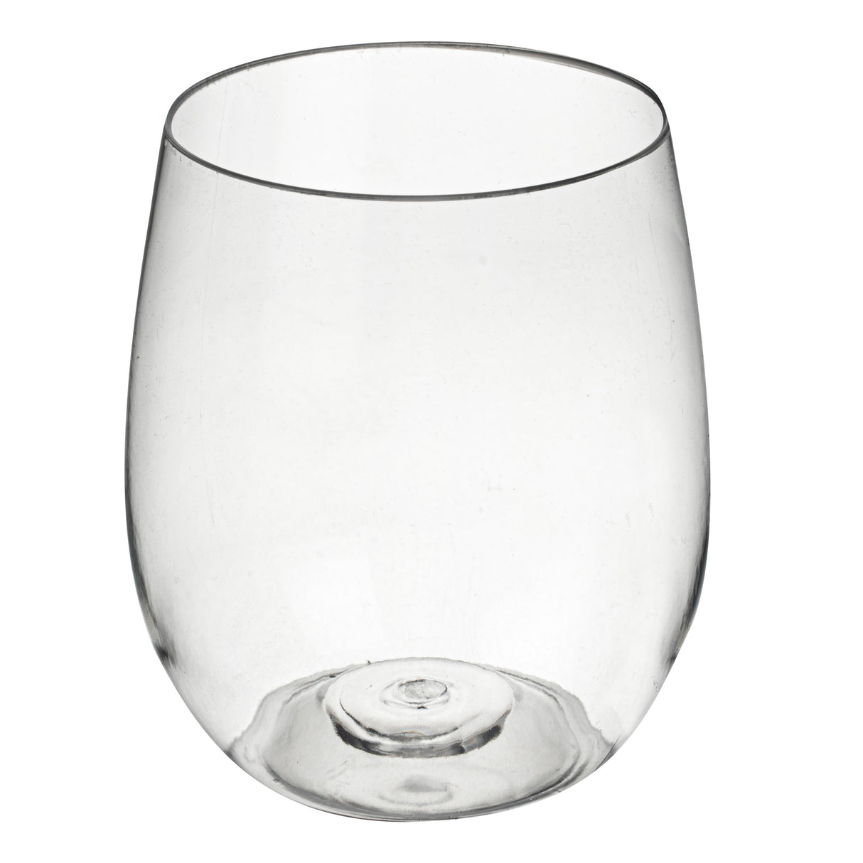 Cups, Wine, 12 Ounce, Plastic, Clear, Stemless,10 - 1 EACH