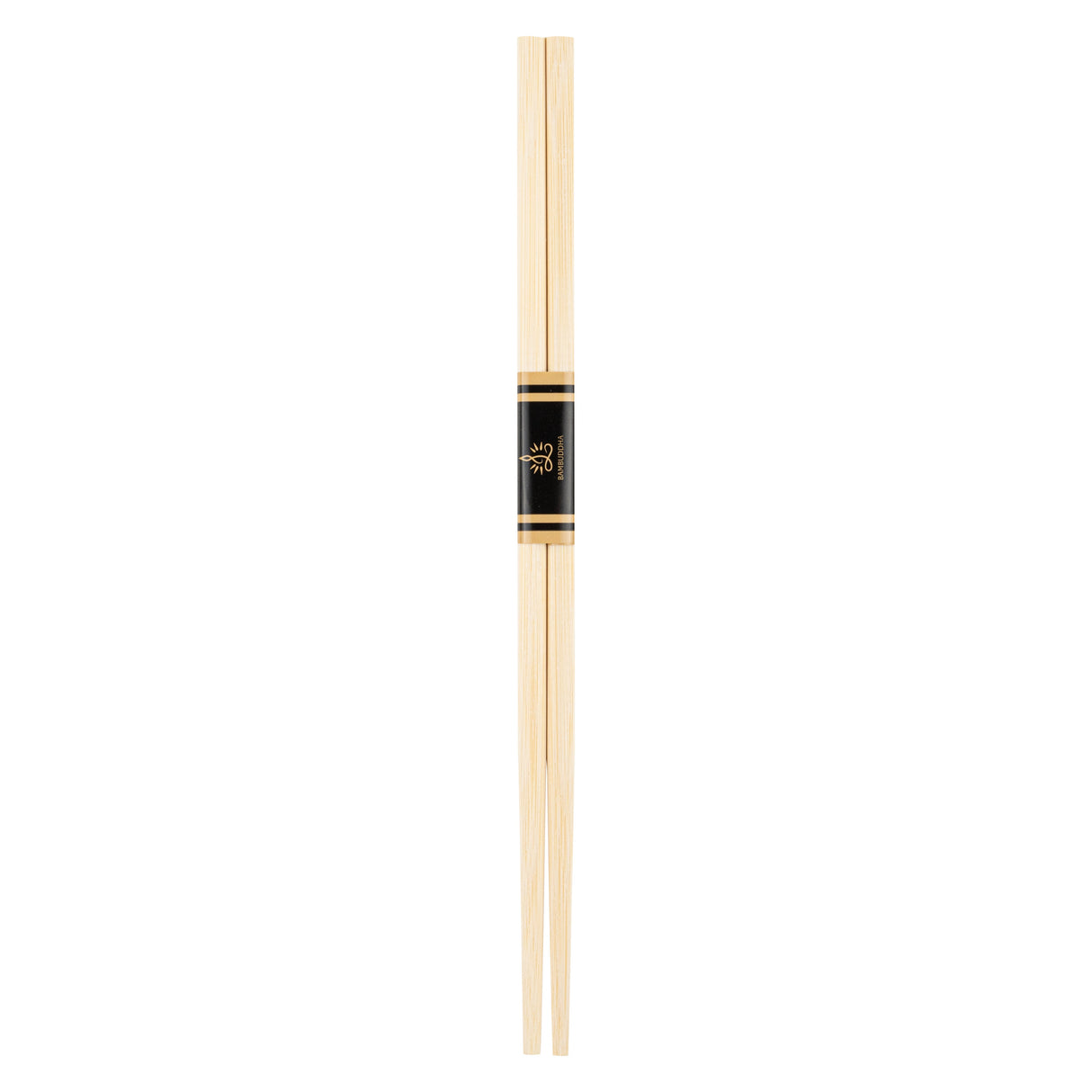 Chopsticks, Bambuddha Modern, Bamboo, Natural, 9.5 Inch, with Paper Band, Round Square,1000 - 1 EACH