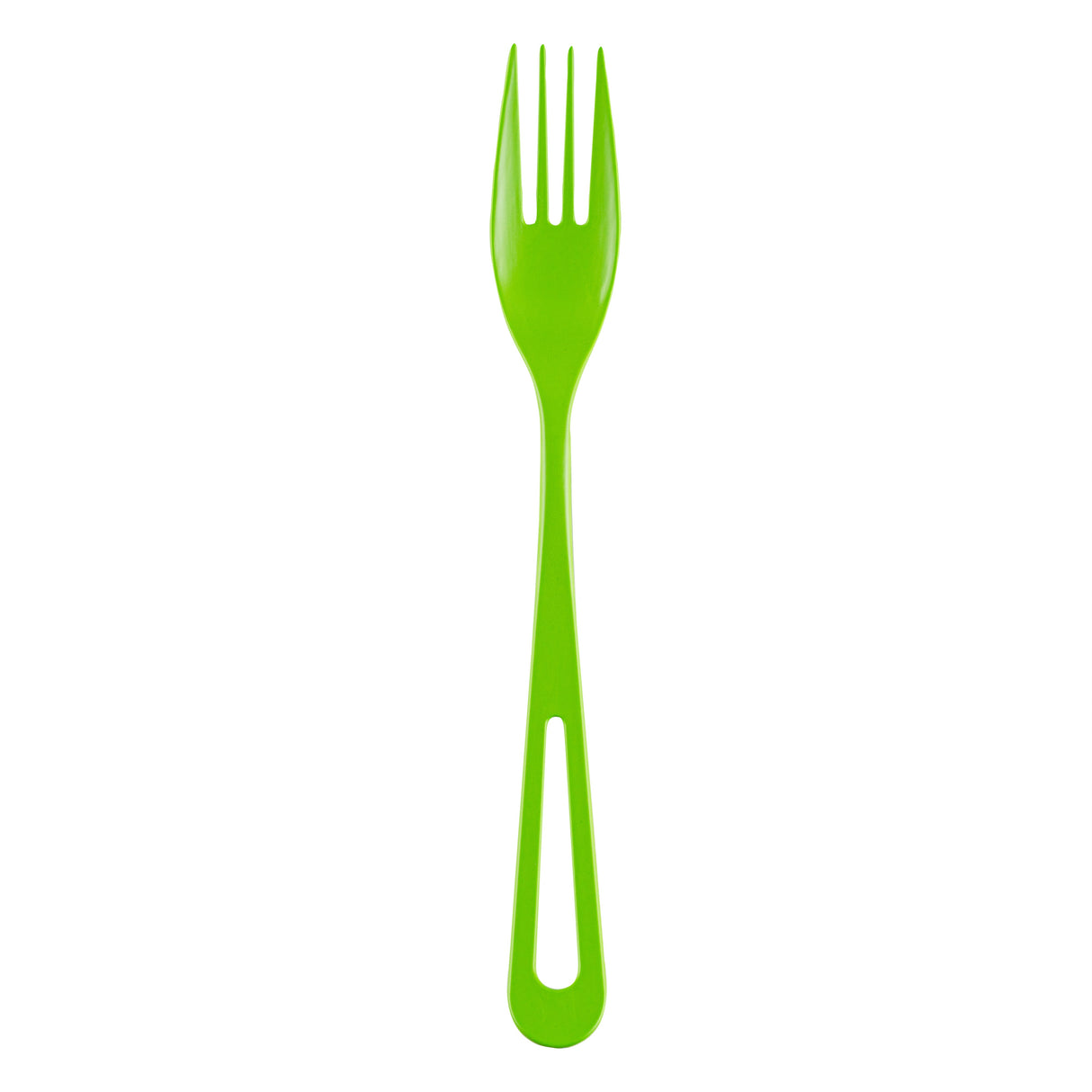 Forks, Basic Nature, Plastic, Green, 7.5 Inch, CPLA, Heat-Resistant,250 - 1 EACH