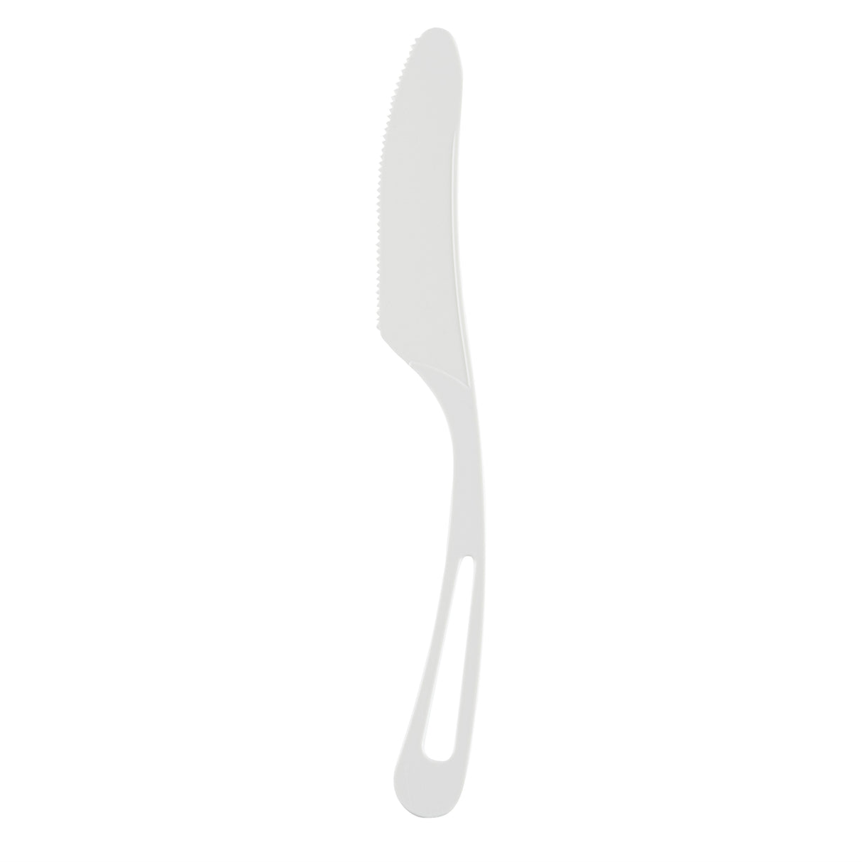 Knives, Basic Nature, Plastic, White, 7.5 Inch, CPLA, Heat-Resistant,250 - 1 EACH