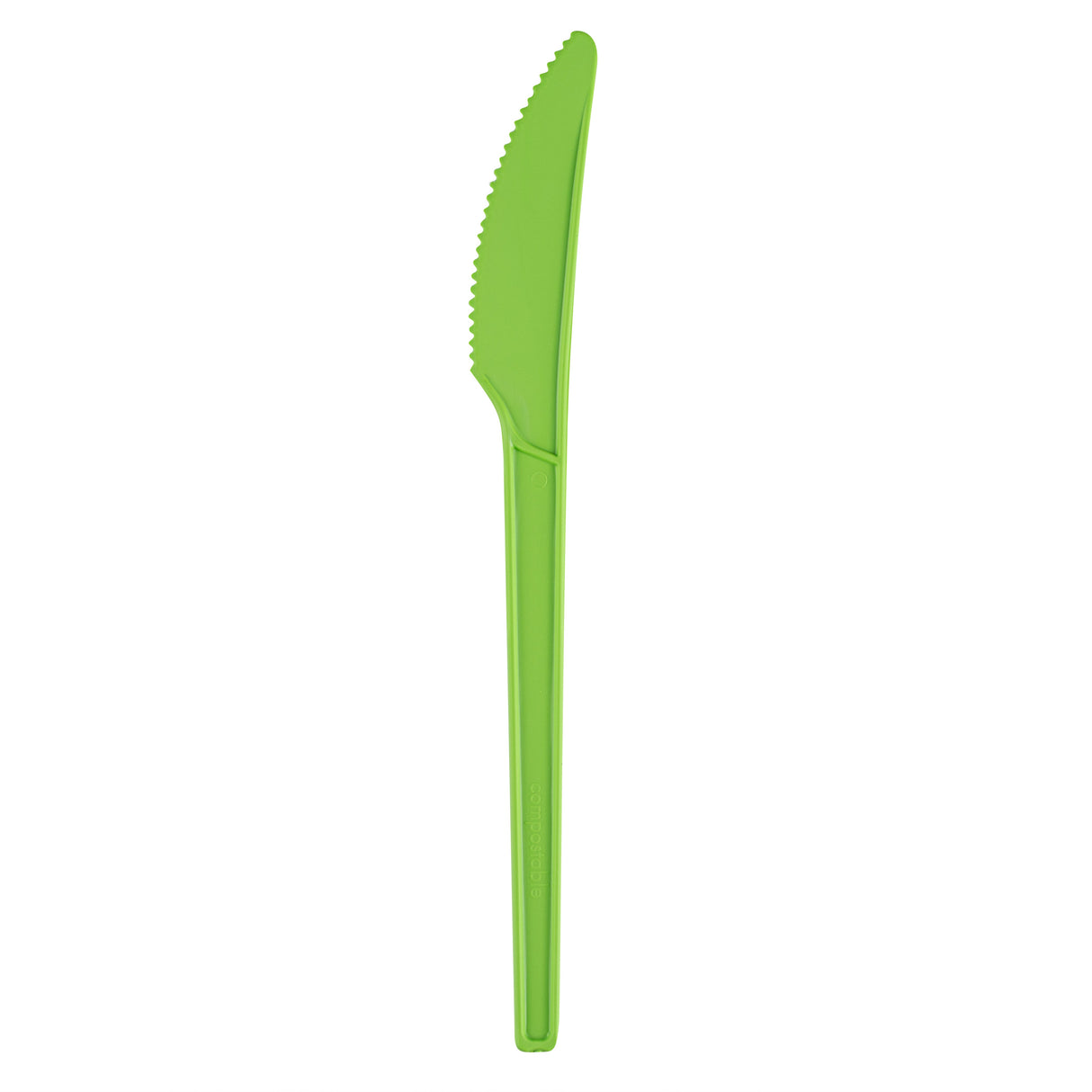 Knives, Basic Nature, Plastic, Green, 6.5 Inch, CPLA, Heat-Resistant,250 - 1 EACH