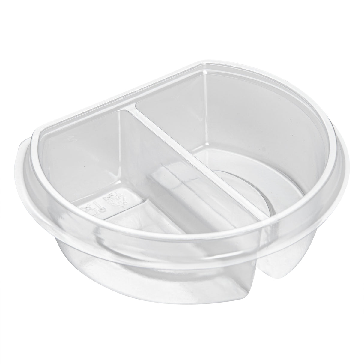 Inserts, 2-Compartment, 4 Ounce, Plastic, Clear, for 11 Ounce Parfait Cup,100 - 1 EACH