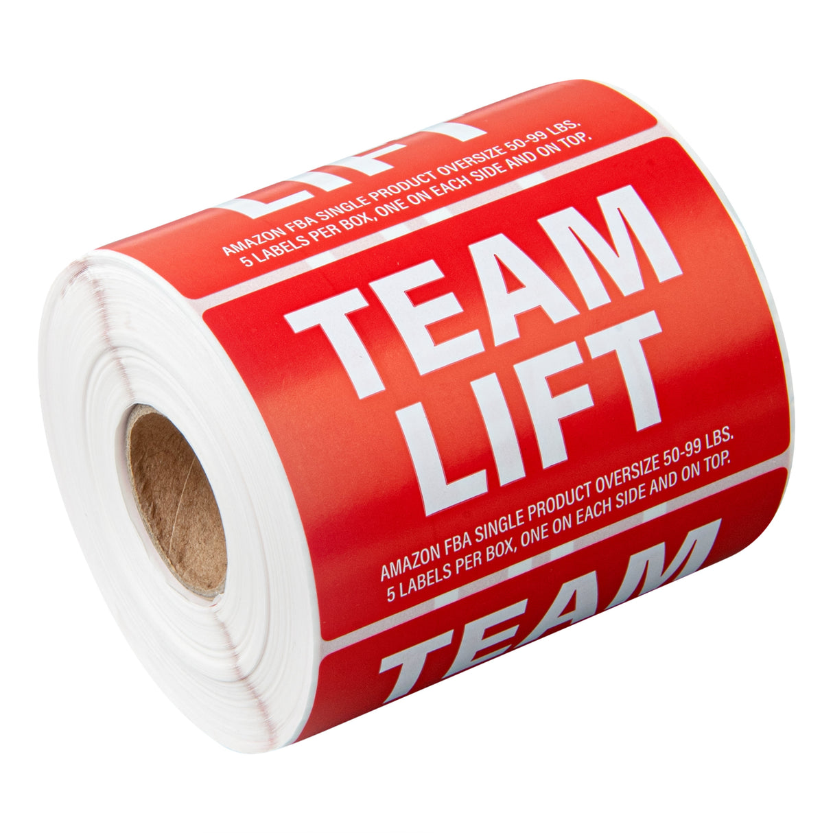 Labels, Team Lift, 3 x 2 Inch, Paper, Red,1 - 500 COUNT