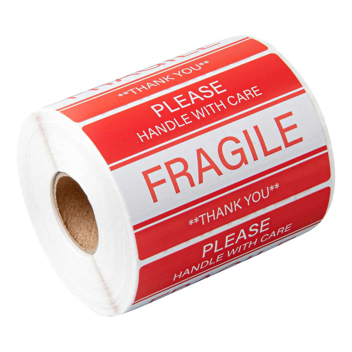 Labels, Fragile/Handle with Care, 3 x 2 Inch, Paper, Red & White,1 - 500 COUNT