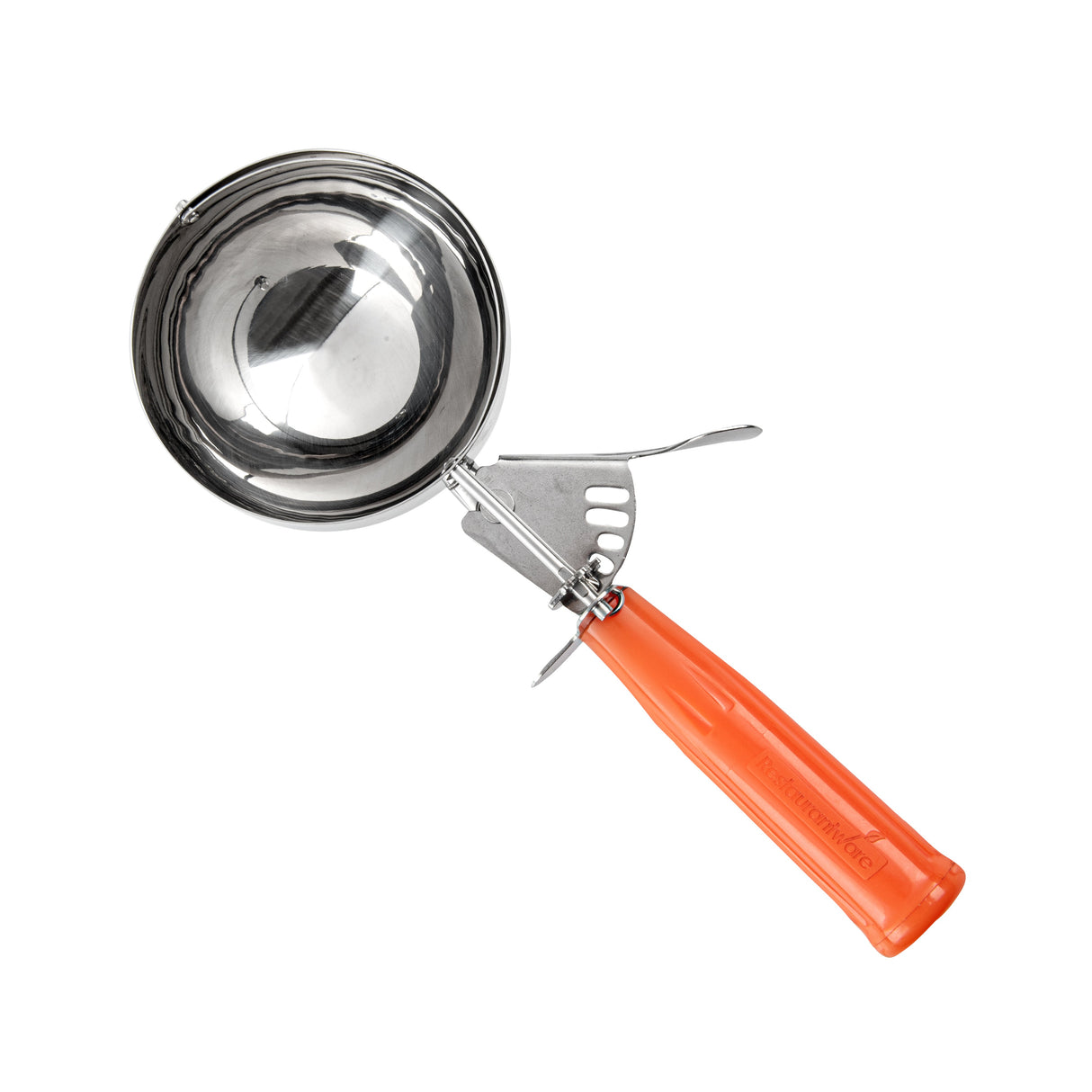 Scoops, Met Lux, #4, Stainless Steel, with Orange Handle, 8 Ounce,1 - 1 EACH