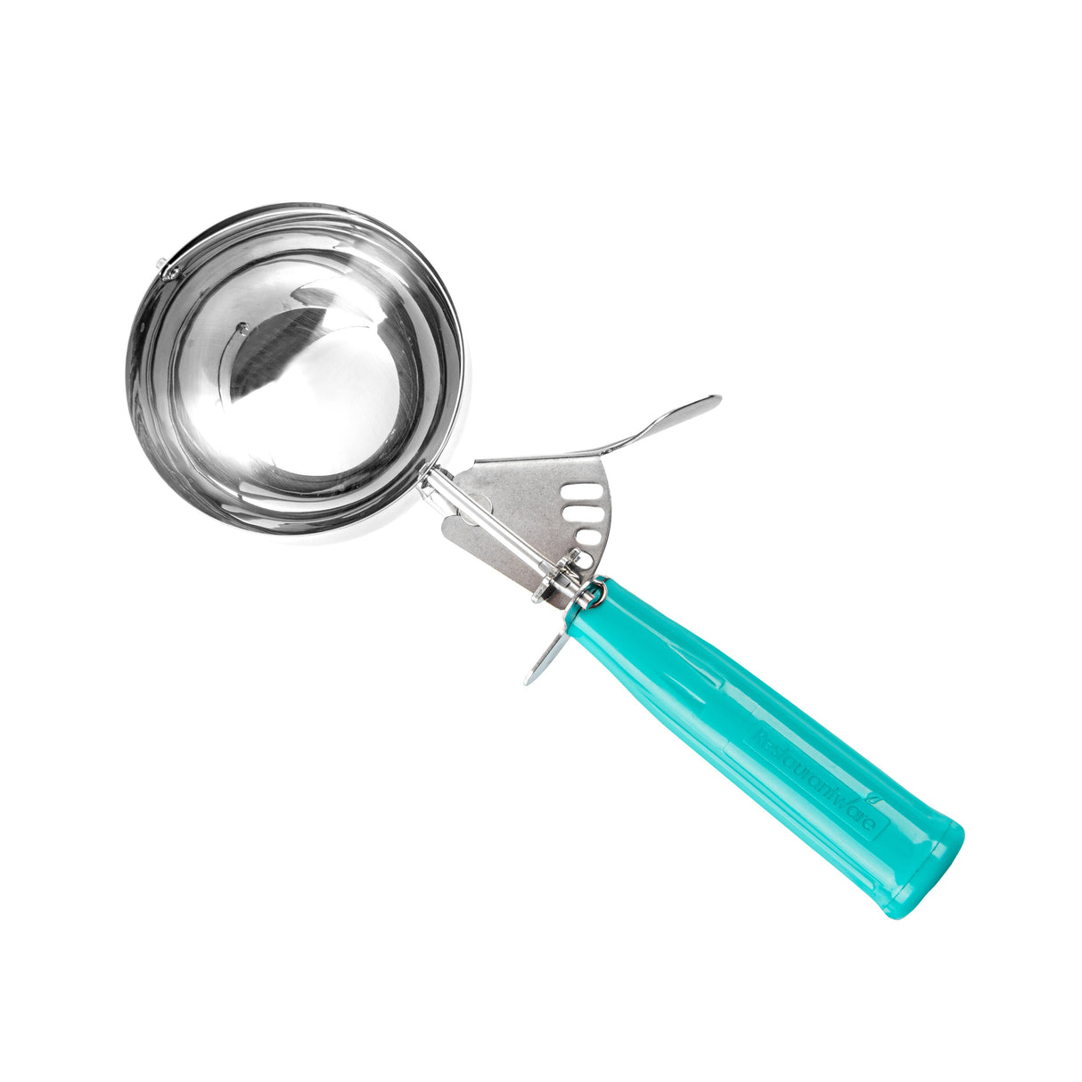 Scoops, Met Lux, #5, Stainless Steel, with Teal Handle, 6 Ounce,1 - 1 EACH