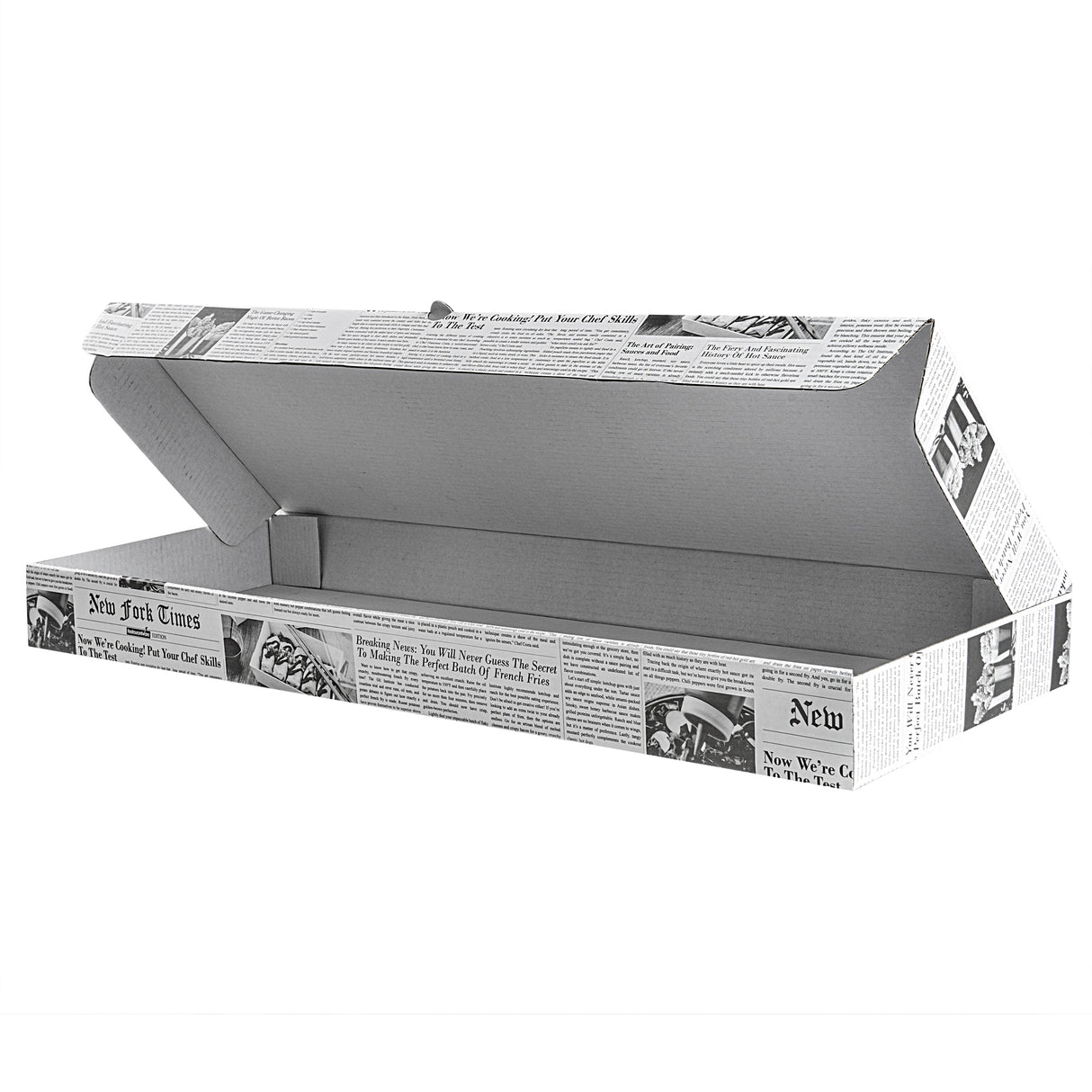 Boxes, Flatbread, 24 x 12 x 2 Inch, Paper, Newsprint & White, Corrugated,50 - 1 EACH