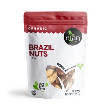 Brazil Nuts, Raw, Whole,8 - 185 Gram Avg