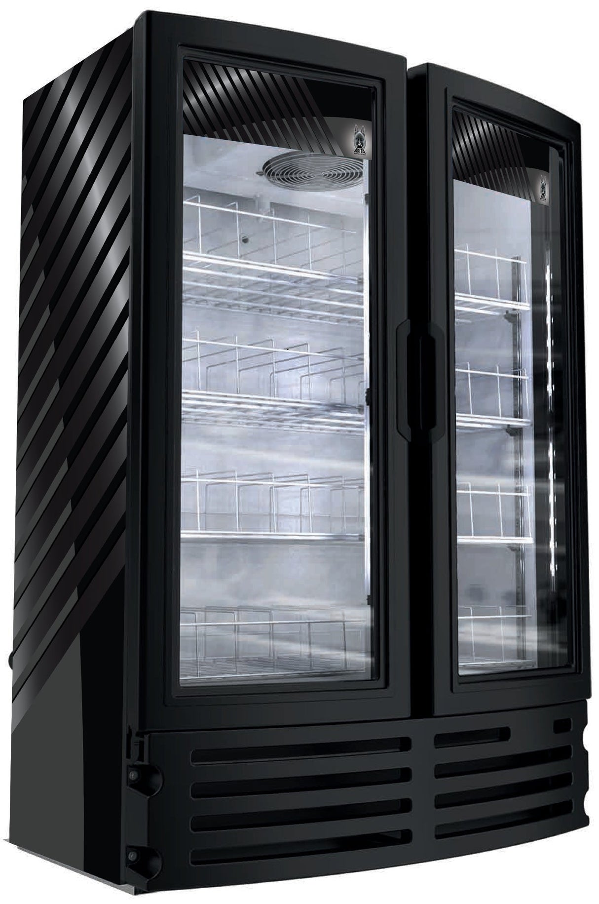 Cooler, Merchandiser, Curved Glass, 2-Drawer,1 - 1 EACH