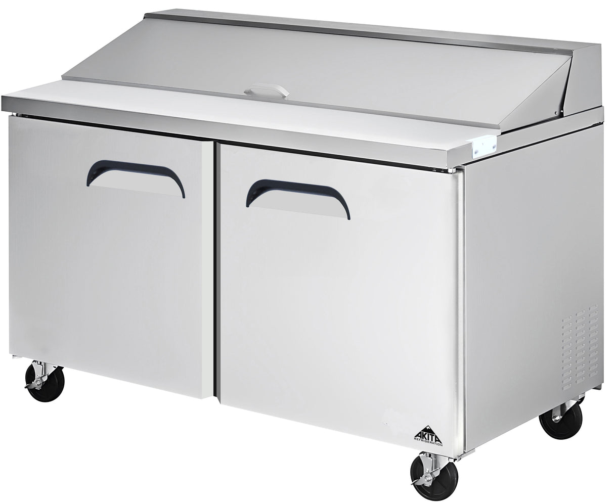 Tables, Sandwich & Salad Preparation, 60 Inch, Refrigerated, Two Door,1 - 1 EACH