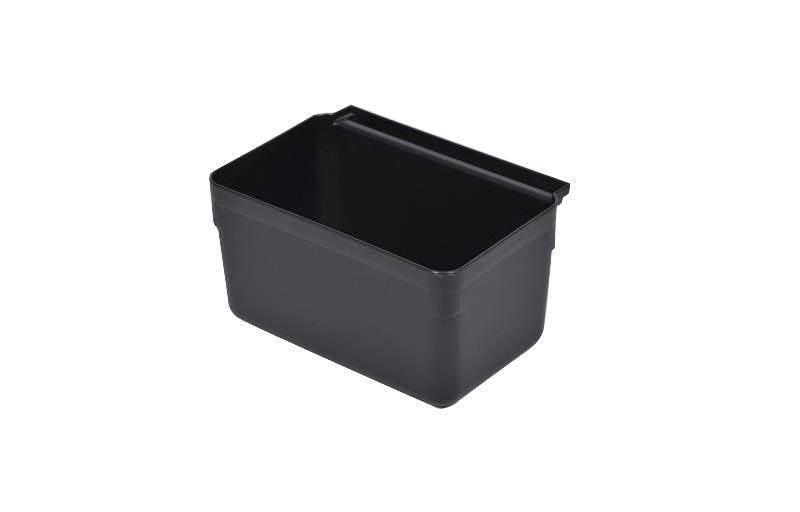 Tote Box, 13 x 9.25 x 7 Inch, Attachable, Black, Plastic, for Rolling Utility Cart,1 - 1 EACH