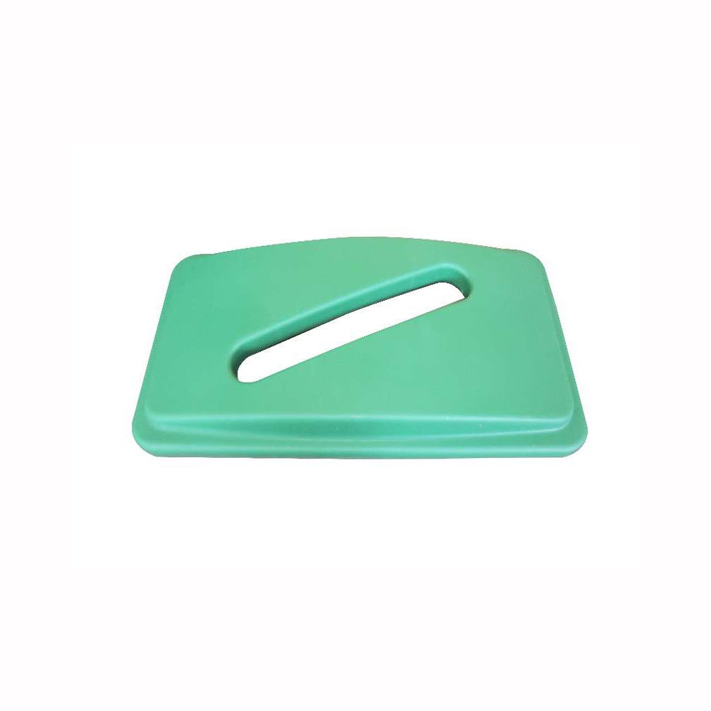 Lid, Paper Recycling Receptacle, Rectangular, Green, 22 x 11.5 x 3 Inch, Fits 23 Gallon Slim Trash Receptacle,1 - 1 EACH