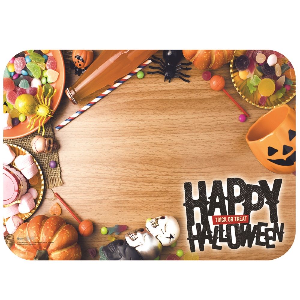 Placemats, 14 x 19 Inch, Paper, Halloween, 1 Each,250 - 1 COUNT