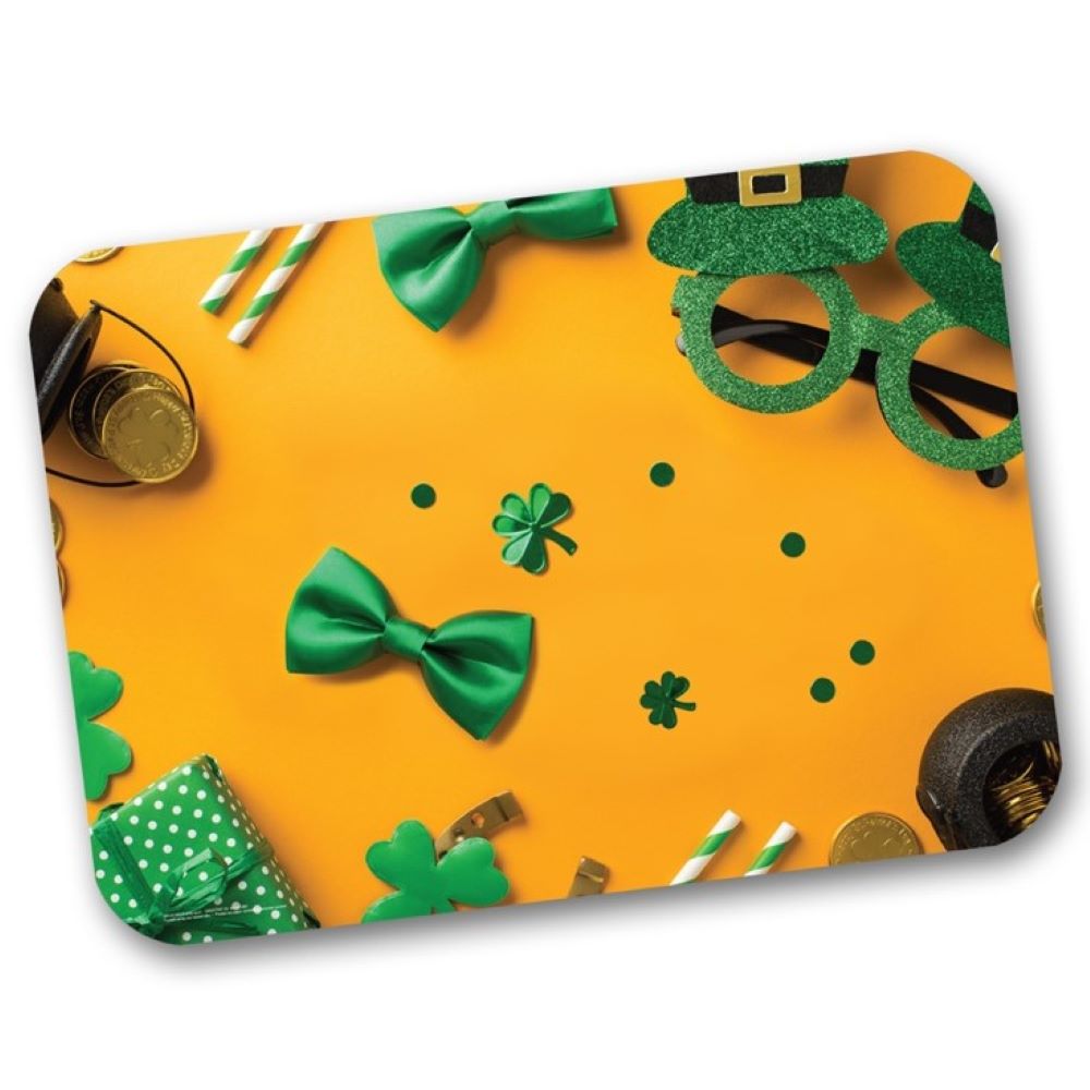 Placemats, 14 x 19 Inch, Paper, St. Patrick's Day, 1 Each,250 - 1 COUNT