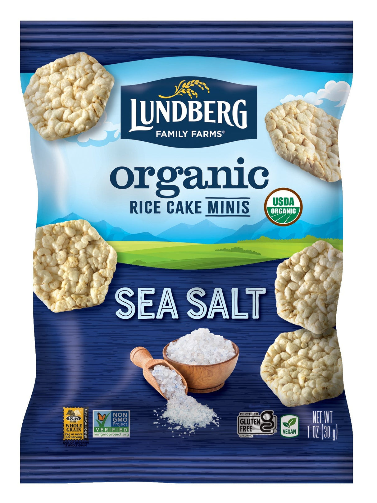 Rice Cakes, Sea Salt, Mini,24 - 1 OUNCE