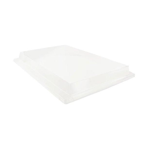 Lids, Dome, 10.9 x 7.75 x 1.45 Inch, Plastic, Clear, Rectangular, PET,50 - 1 COUNT