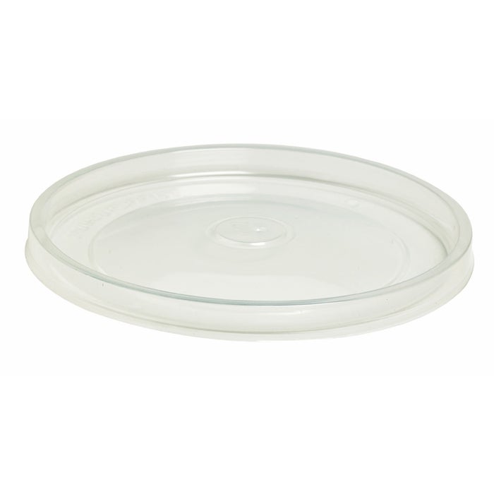 Lids, Flat, Plastic, Clear, for Soup Cups,10 - 50 COUNT