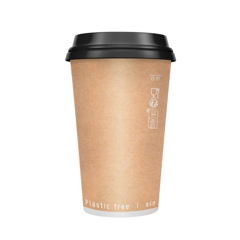 Cups, 16 Ounce, Paper, Kraft, Double-Wall,20 - 50 COUNT