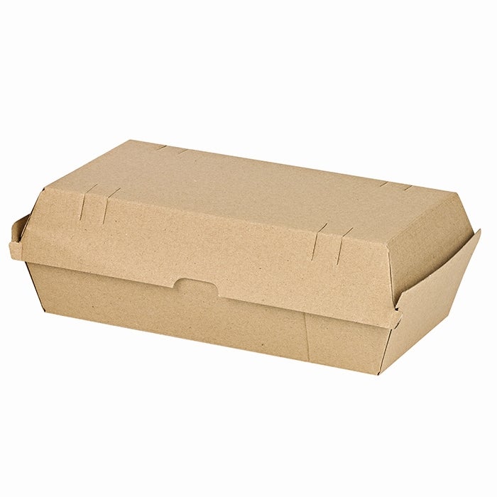 Boxes, Hamburger, 9.65 x 5.31 x 2.95 Inch, Kraft, Brown,8 - 25 COUNT